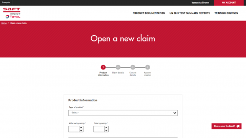 Open a new claim